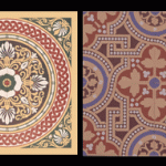 Decorative victorian floor tiles